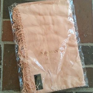 New Peach Cashmere/Silk Pashmina